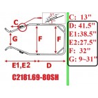 New Easy Entry Heavy Duty Adjustable 7 Piece Curved Shafts 69-80 Unit